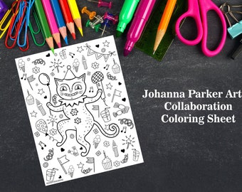 Johanna Parker Design Collaboration - YOU PRINT at HOME - Coloring Sheet