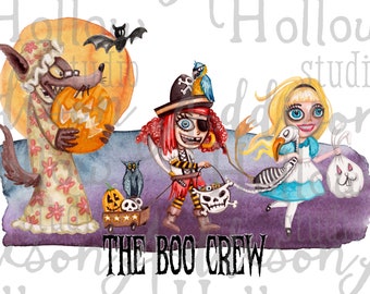 Halloween Kids Trick or Treat Sublimation Digital Design Template Instant Download