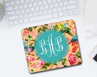 Gelber Vogel Design Familienname personalisierte Sublimation Digital Design Vorlage sofortigen Download für Mousepads