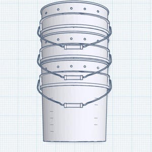 DIY 3-Bucket Worm Bin Plans – Easy Composting System – Digital Download
