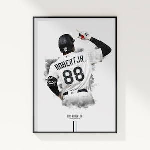 Luis Robert Jr Poster, Baseball Poster, MLB Poster, Sport Poster, Chicago White Sox, Wandkunst Dekor, Baseball Schlafzimmer Dekor, MLB Geschenk
