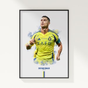 Cristiano Ronaldo Poster, Football Poster, Soccer Poster, Sports Poster, Al Nassr, Wall Art Decor, Football Bedroom Decor, Soccer Gift