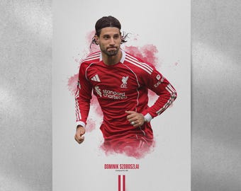 Maillot Signé Dominik Szoboszlai Avec Présentoir Et Certificat D'authenticité - Football, Certification Private Signing