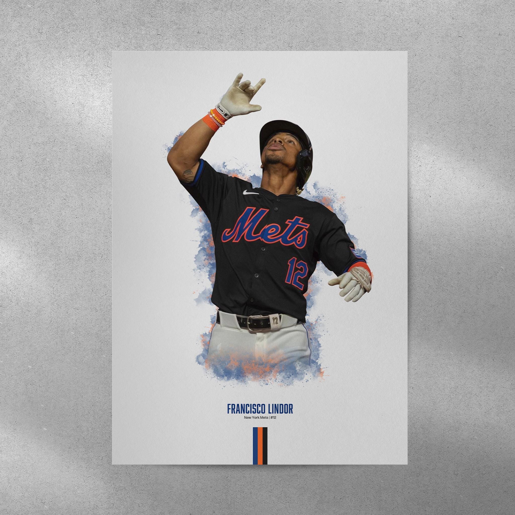 フランシスコ・リンドーア ニューヨーク・メッツ ポスター：MLB野球 