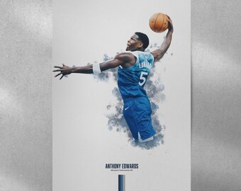 アンソニー・エドワーズ ミネソタ・ティンバーウルブズ ポスター：NBA