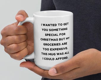 This is all I could afford White glossy ceramic mug