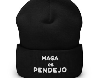 Maga es Pendejo Cuffed Acrylic Knit Beanie