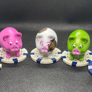 Pig Poker Card Protector - Custom 3D Printed & Hand Painted to Order