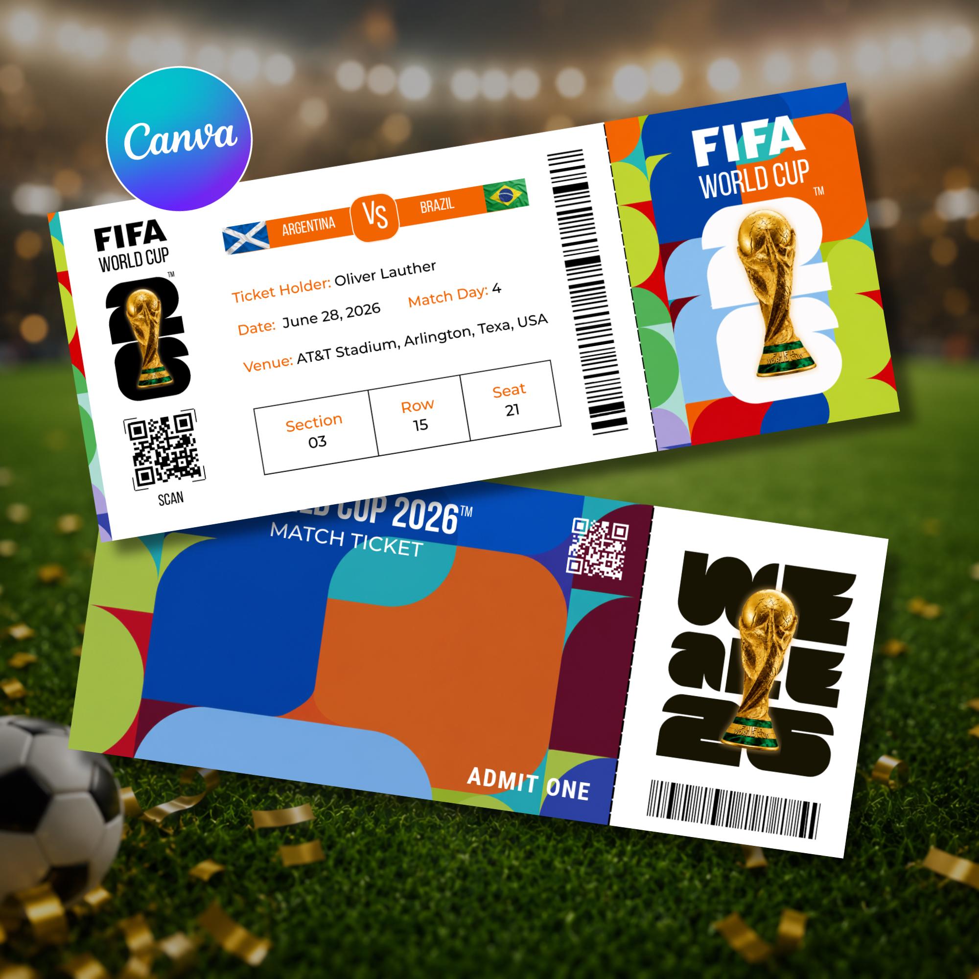 Fifa world cup tickets - Etsy 日本