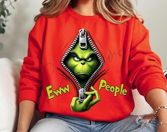 Grinch Eww mensen Svg Png Ew mensen Grinch Svg Png Grinchy Christmas Svg Eww mensen Shirt Png Ew mensen Png Grinchmas Cricut silhouet