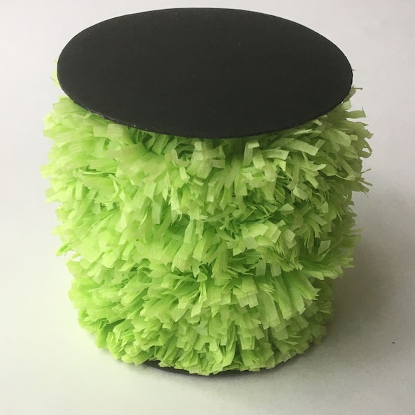 New Color! Lime Green Handmade Crepe Fringe