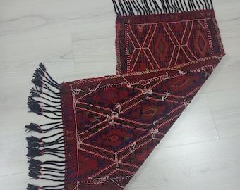 Turkish Tapestry Kilim Rug : 1.5x3 Vintage Wool Wall Art Rug