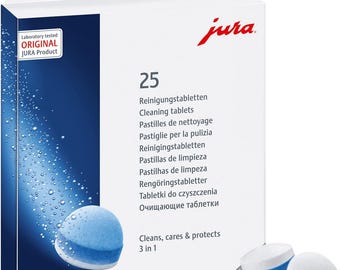 Tabletki czyszczące Jura 3-Phase do wszystkich ekspresów do kawy (25 sztuk)