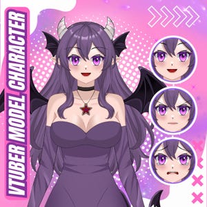 CUSTOM LIVE2D VTUBER MODEL | Rigging vtuber model, vtuber, custom vtuber model, Live2d model, custom rigging 2d, vtuber model commission