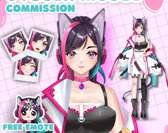 Custom VTuber Model Commission | Anime Character Art & Rigging