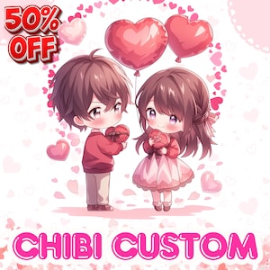 CUSTOM CHIBI CHARACTER | Chibi Emotes | Chibi Illustration | Chibi Commission | Chibi png | Chibi Sticker | Chibi Girl Emotes | Chibi Twitch
