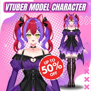 Live2d Custom vtuber Modell | Takelung für ein vtuber Model, benutzerdefiniertes vtuber Model, Live2D Model, benutzerdefiniertes Takeling 2d, vtuber Model Fee