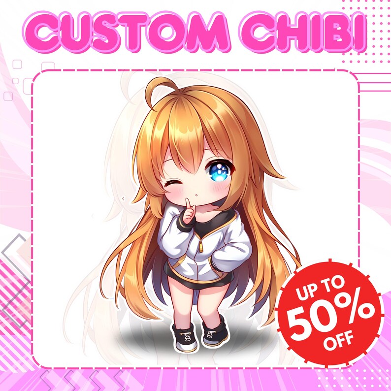 Custom Chibi Character Art: Kawaii Portrait, Fanart Commission - Etsy