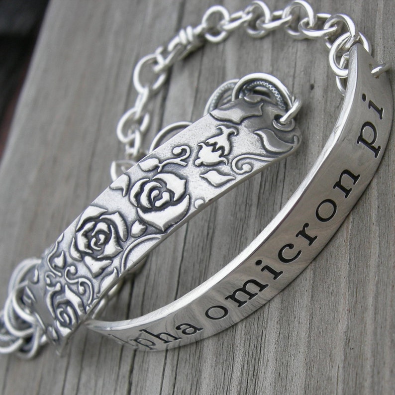 Rosevine Secret ID Bracelet Personalized Made To Order Sterling image 4