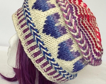 Toque About Love Epic Colorful Heart Hat