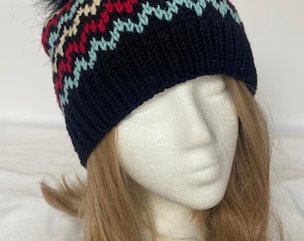 Missoni Zigzag Knit Beanie Multi Color Wool Blend Ladies  display picture 1