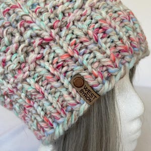 Carousel wool blend beanie  pompon hat