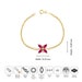 Diamond & Marquise Ruby Bracelet in 14K Solid Gold, Clover Diamond ...