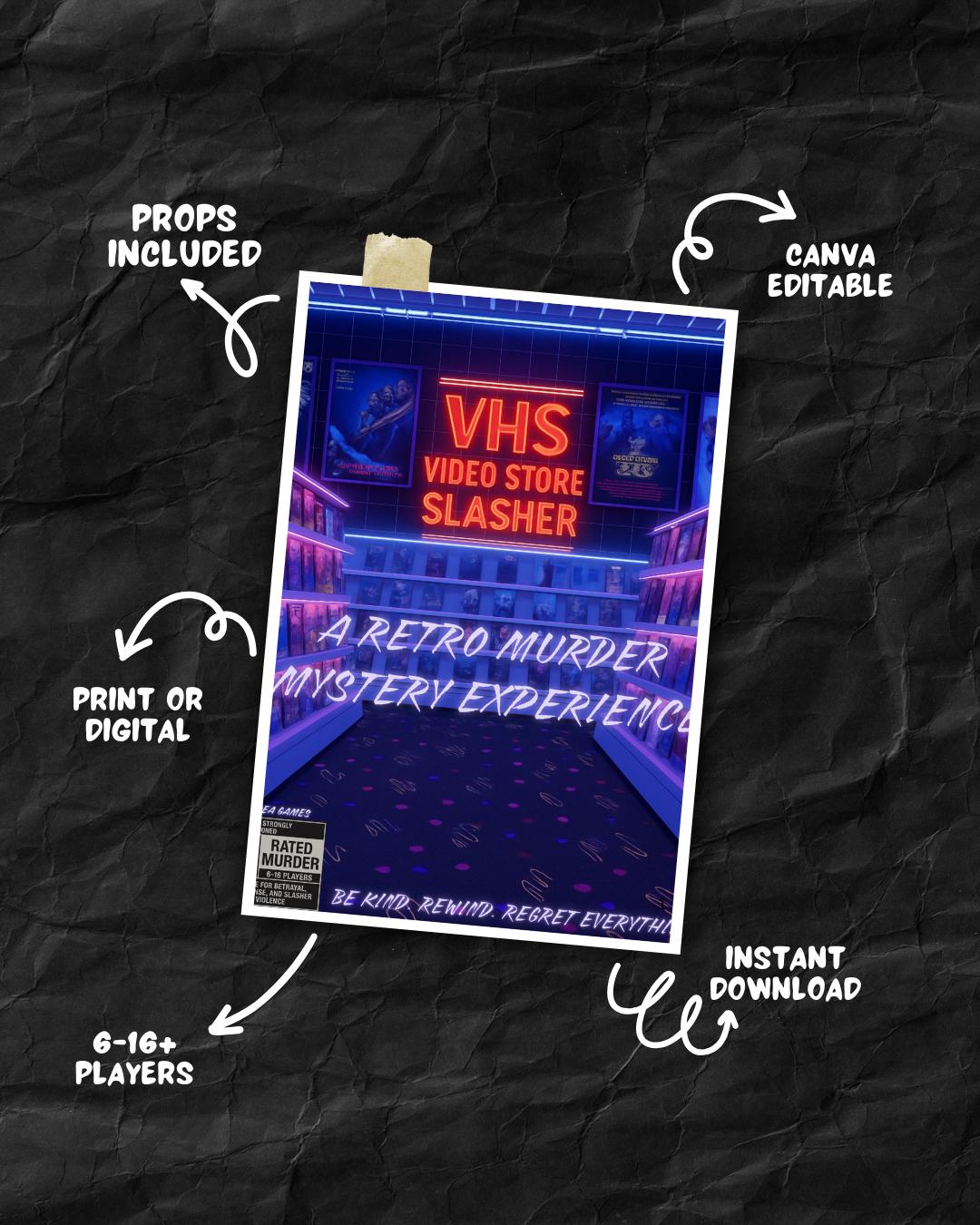 80s Slasher Murder Mystery Party Game – Printable Whodunnit Kit – DIY ...