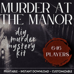 Kit pour une soirée enquête policière à faire soi-même – Jeu de rôle à imprimer pour un dîner mystère – Comment organiser une soirée enquête – Téléchargement PDF instantané