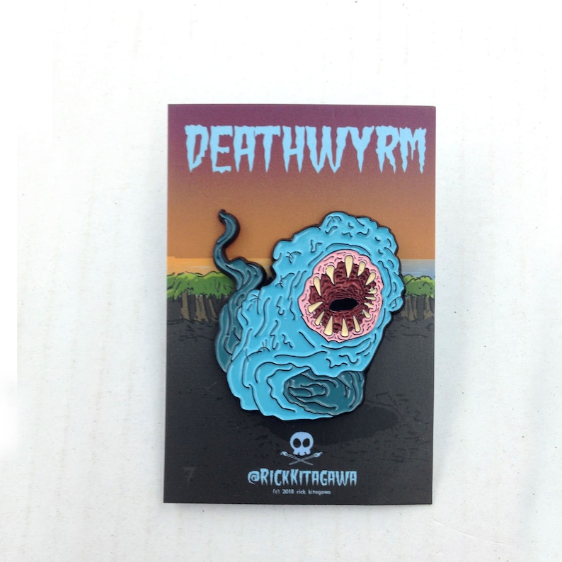 Deathwyrm soft enamel pin image 2