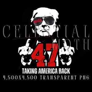 Trump PNG, Taking America Back, Trump MAGA, 2024 Election Digital Download, Election Pic, DJT Download, Trump Middle Finger Clip Art