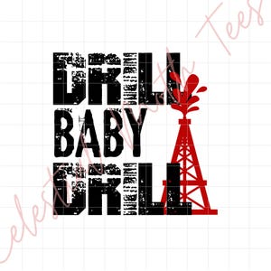 Drill Baby Drill Oil PNG, Oil Worker, 2024 verkiezing digitale download, verkiezingsfoto, DJT-downloads, Trump Drilling transparante directe download