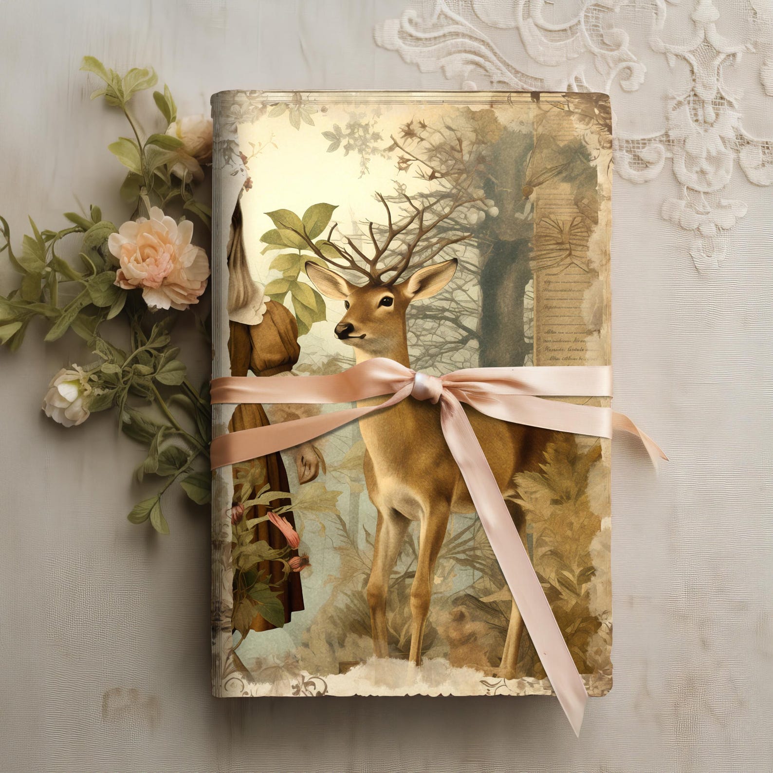 Enchanted Elven Forest Junk Journal Kit, Elfcore Fantasy Ephemera ...