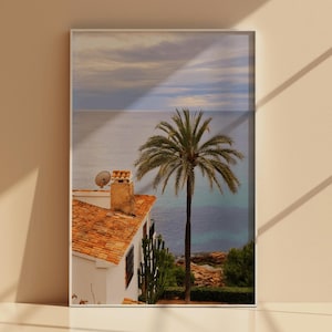 Coastal Mediterranean Villa with Sea View - Moraira Spain printable Wall Art