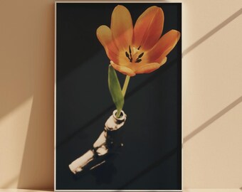 Oranje tulpenkunst - industrieel vaasontwerp, uniek woondecoratiegif