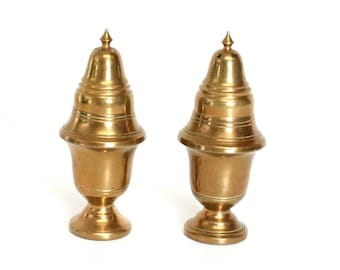 salt and pepper table art old saleron brass vintage salt and pepper vintage salt and pepper brass salt and pepper