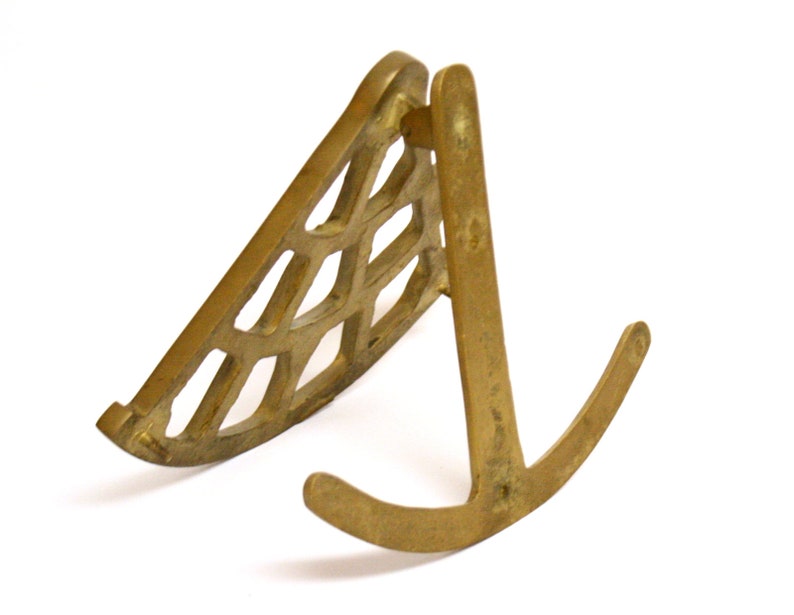 Large Brass Door Knocker Shaped Like a Sextant or Mariner/'s Quadrant