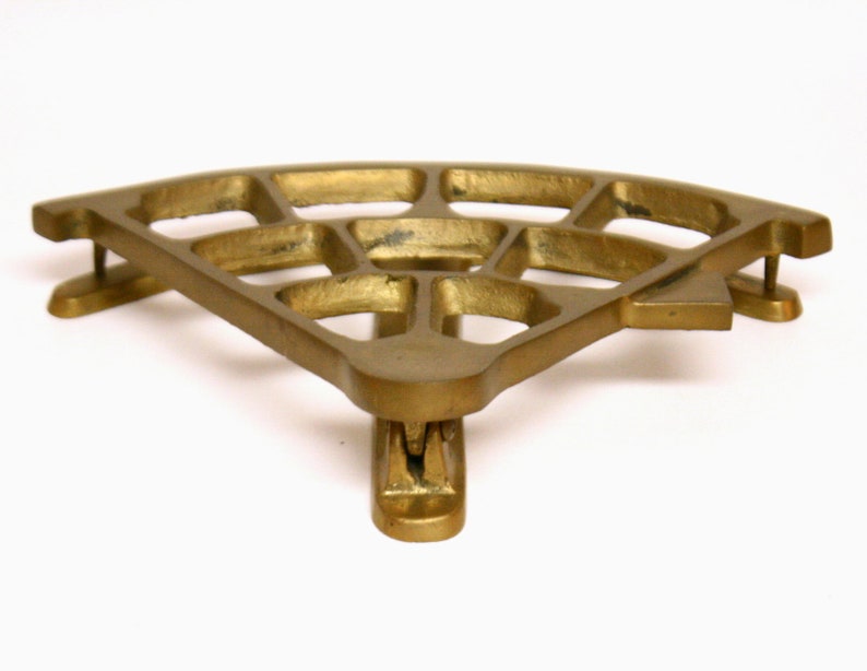Large Brass Door Knocker Shaped Like a Sextant or Mariner/'s Quadrant