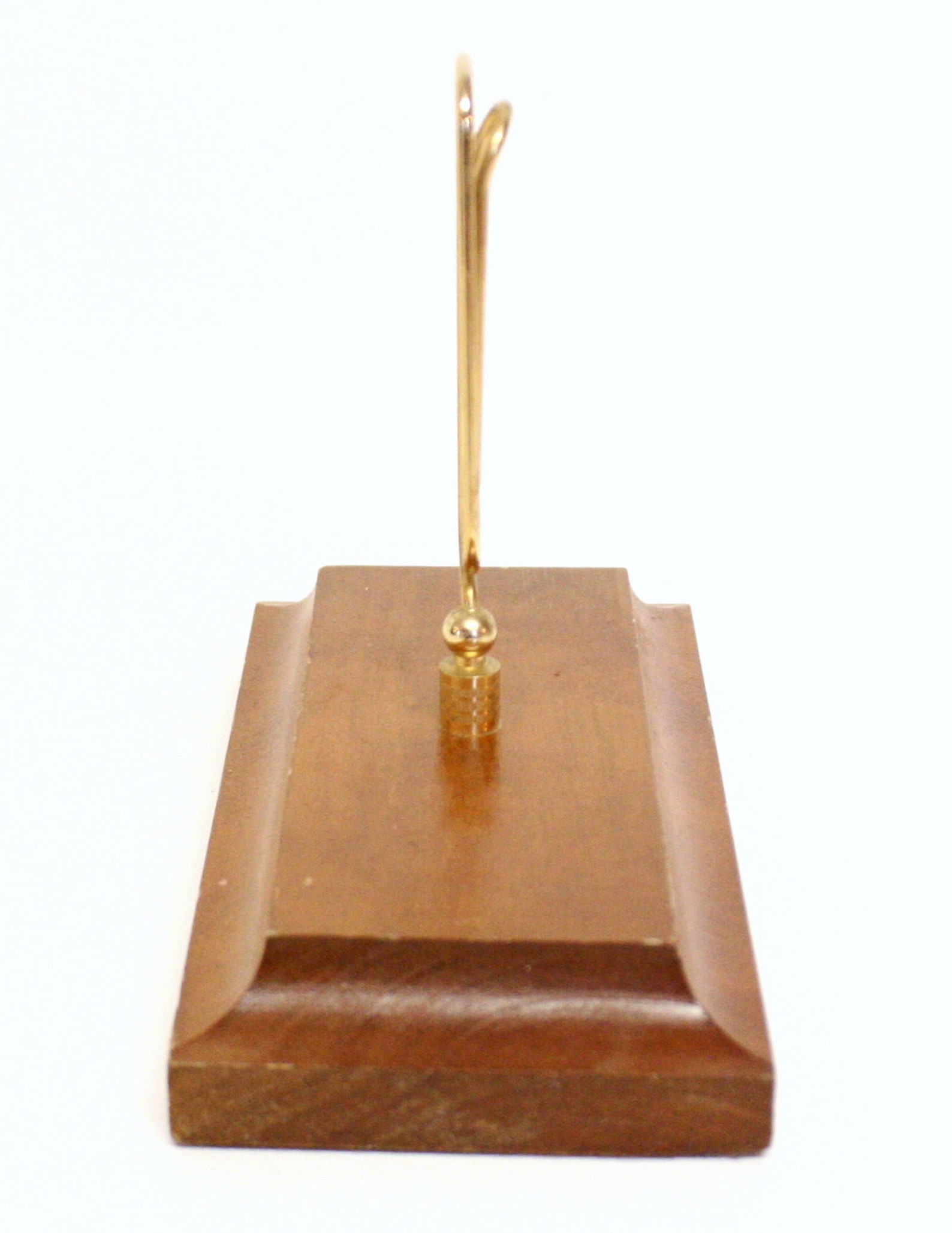 Oversized Gold Tone Metal Paper Clip Memo Holder Attached to Etsy