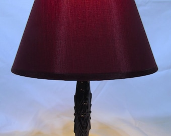 1920's ~Art Deco~ Spelter Lamp~ Refinished in Gloss Black ~ Rewired, 12" High