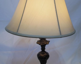 Antique 1909 Pittsburgh Iron Table Lamp~ Tiffany Style~ "Restored"~ Rewired~ Original Socket~ Cast Finial~ Cast Iron Body, Study, Office