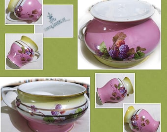 Antique~ 1890's~ Art Nouveau~ Homer Laughlin~ Belle Epoche~ Porcelain Vanity Set with Floral Design