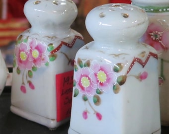 14 Sets~ Victorian, Salt & Pepper, Hand Painted Floral, Flora, Nouveau, Lusterware, Moriage, Gold, Irid, Cottage Chic, Condiment
