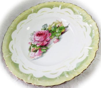 1800s '40s~ 10 pcs ~Single Plates~ Gold Gilt~ German~ Transfer~ Austrian~ Weimar~ Handpainted~ Roses~ Grapes~ Bl Onion~ Red Ware~ Prussia