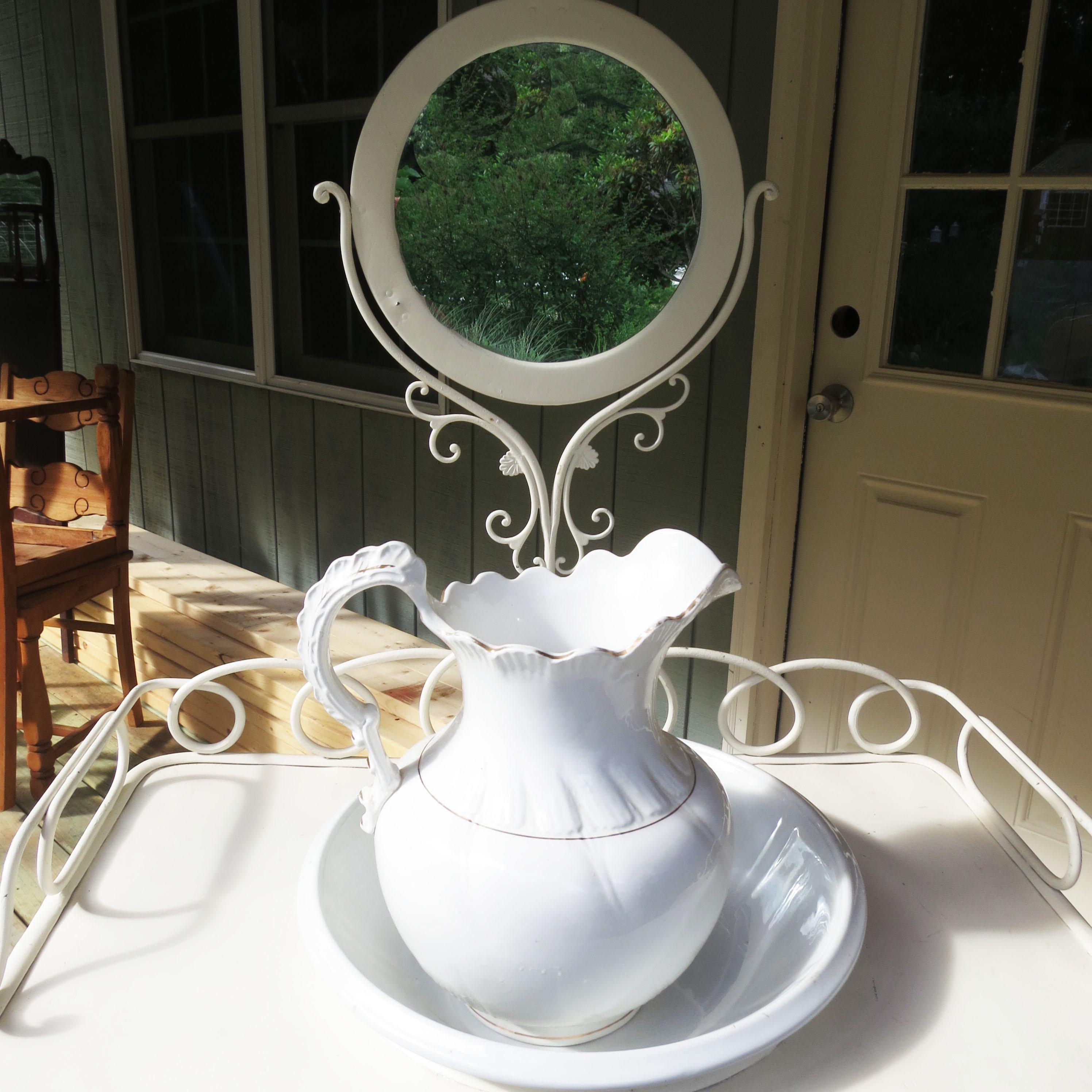 Antique wash basin with stand - Etsy 日本