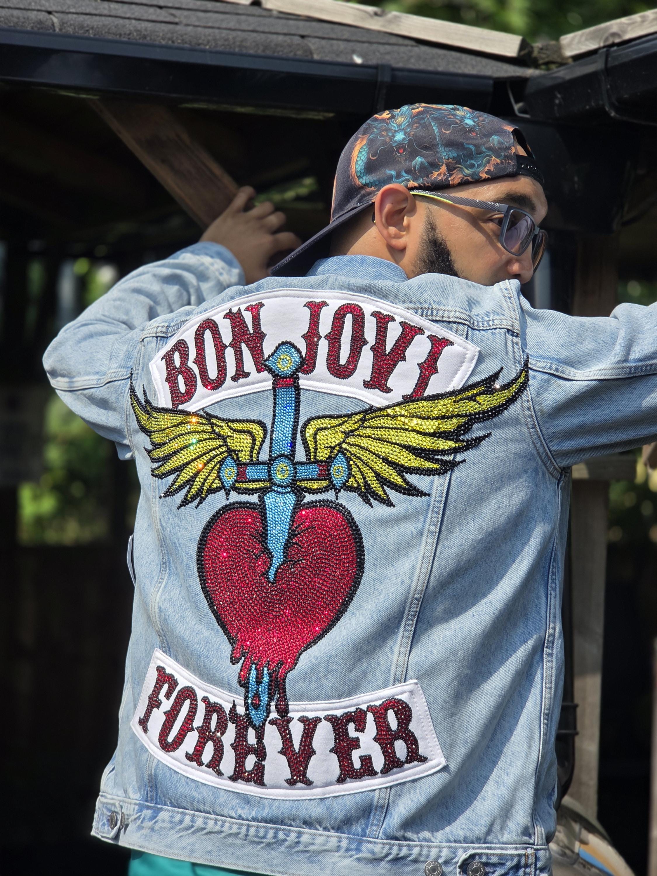 Bon Jovi Forever Denim Jacket - Etsy