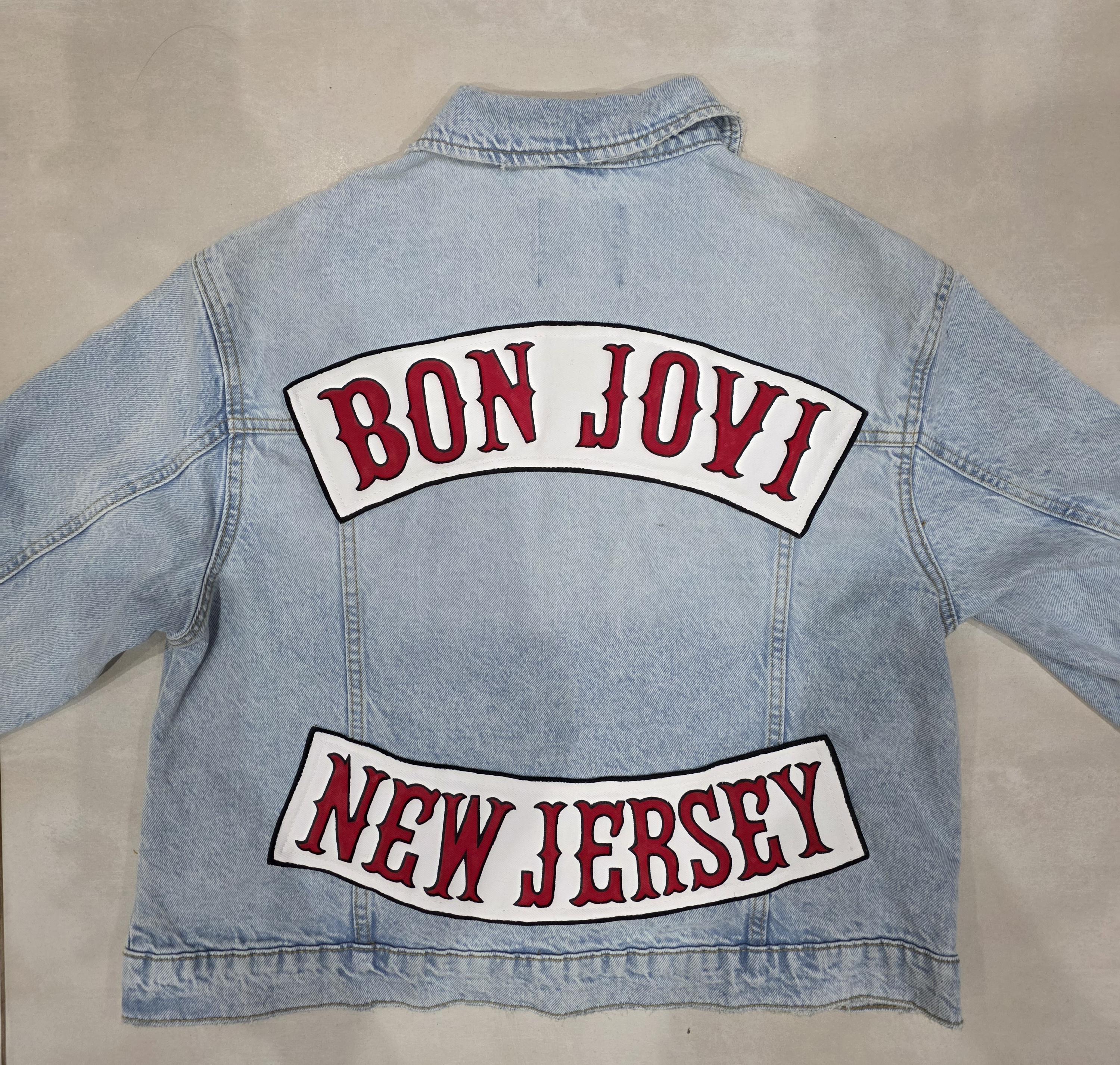Bon Jovi New Jersey Mens Denim Jacket - Etsy