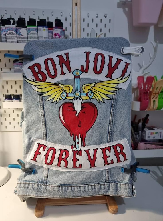 Jovi New Jersey Denim Jacket Jaqueta Jeans Bon Jovi Bon Who Has