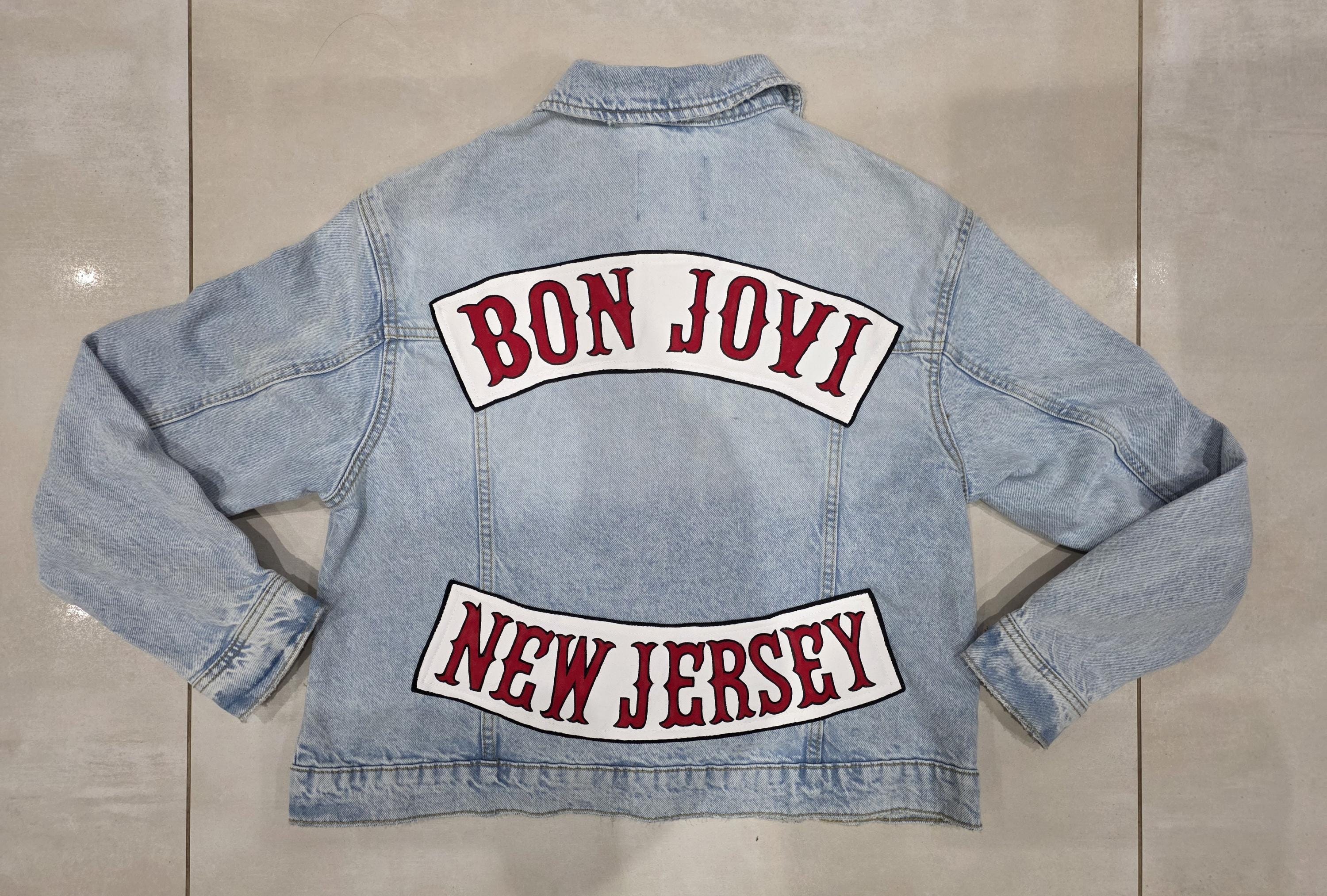 Bon Jovi New Jersey Mens Denim Jacket - Etsy