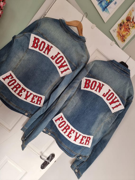 Bon Jovi Forever Denim Jacket - Etsy